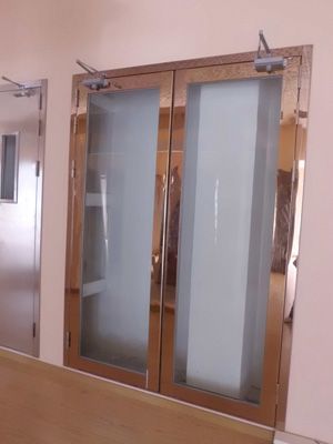 青島鋼質大玻璃防火門